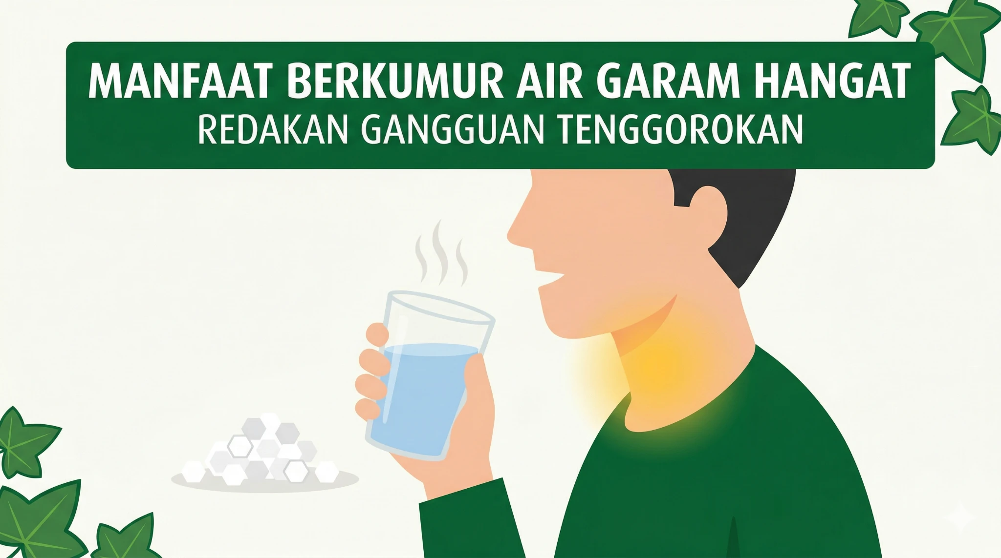 5 Manfaat Berkumur Air Garam Hangat untuk Redakan Gangguan Tenggorokan