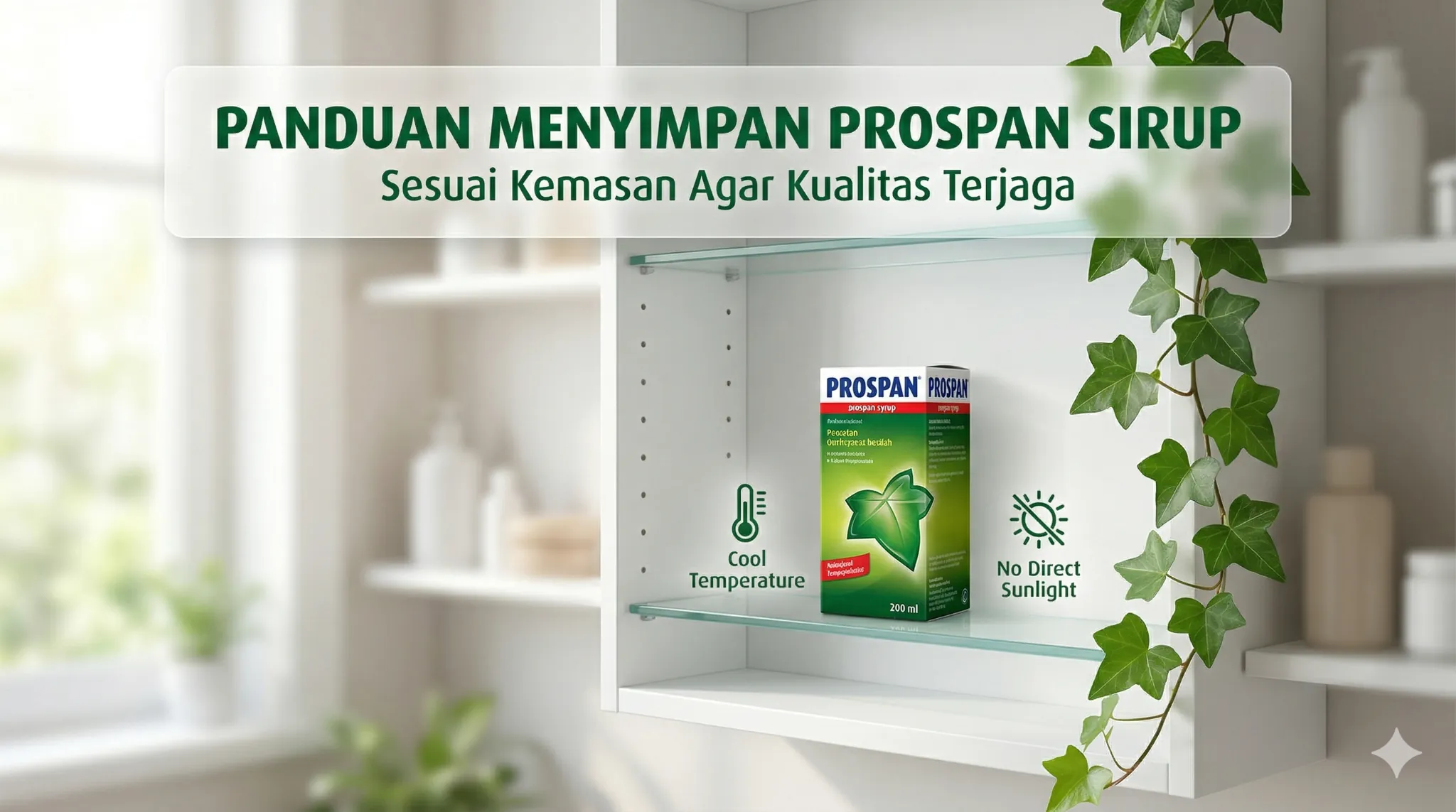 Panduan Menyimpan Prospan Sirup Sesuai Kemasan